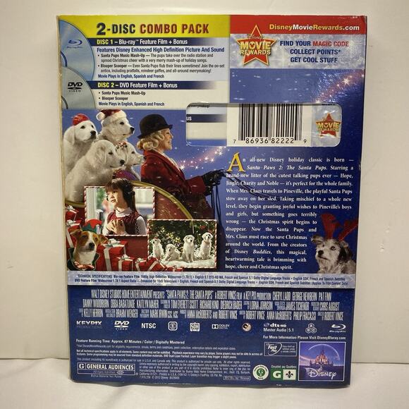 Santa Paws 2: the Santa Pups (DVD, 2012, Widescreen) - Picture 2 of 3